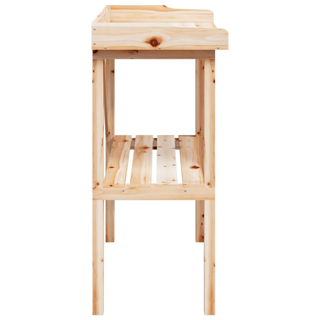 Genérico Mesa para Plantas con Estante Madera Maciza Abeto 78x38x82,5 cm,Soportes para macetas-156349
