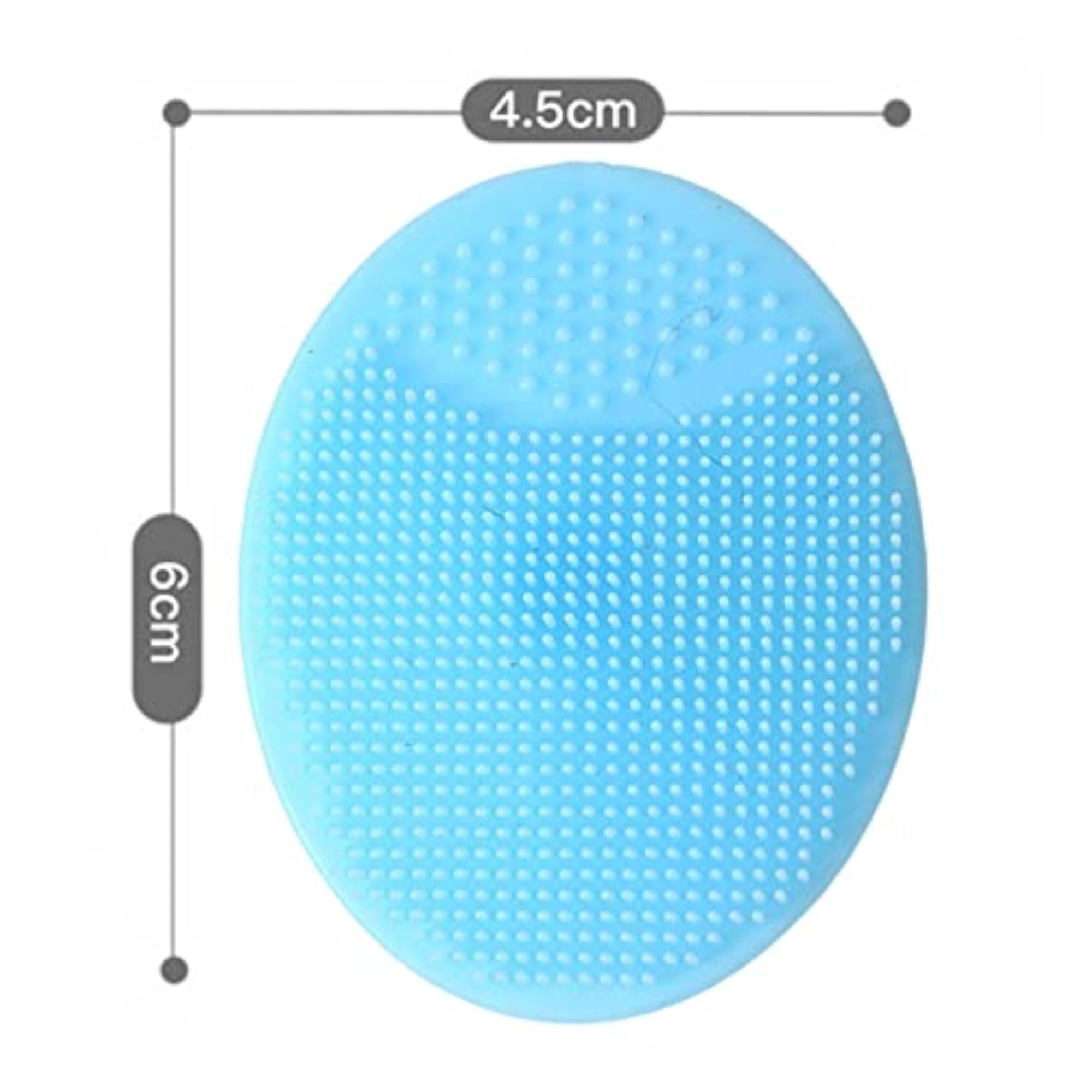 Silicone Shampoo Brush for Kids, Blue
