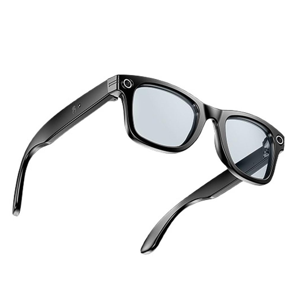 Occhiali con Telecamera, Occhiali Smart Occhiali Intelligenti Occhiali Ai Occhiali Bluetooth Uomo Occhiali Telecamera Ai Glasses Occhiali Intelligenza Artificiale Bluelight Lenses