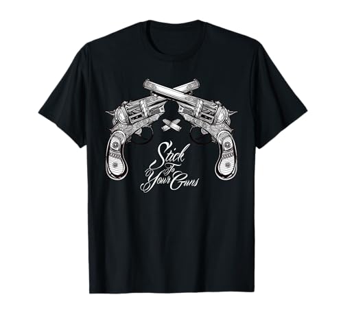 Photo de T-shirt Stick To Your Guns - Bandit Western - Vintage Cowboy T-Shirt