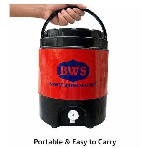 Image of Aqua Cool Water Jug | Long-Lasting Cooling up to 30 Hours | Heavy-Duty Insulated Water Container | BPA-Free Plastic | Leak-Proof Design | Red | 20 litres