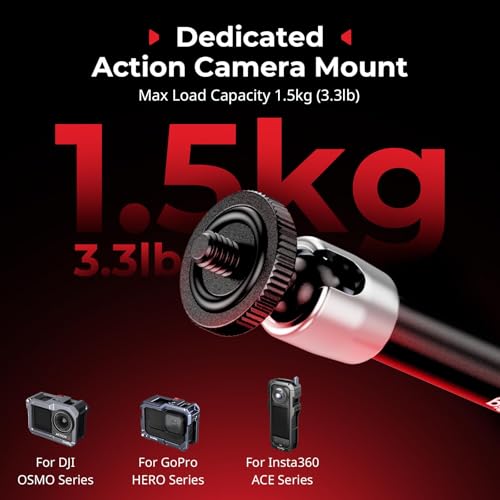 Image of SMALLRIG Magic Arm with Super Clamp for Action Cameras, Camera Clamp Mount for GoPro Hero 13 /12 /11, for DJI Osmo Action 5 pro /4 /3, for Insta360 Ace Pro 2, with 1 /4 inch Screw for Monitor /LED Lights