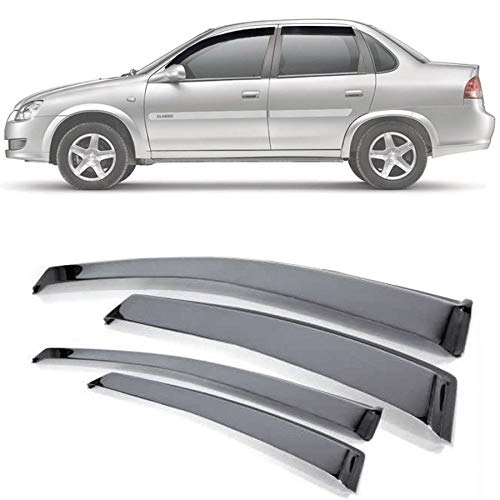 Calha de Chuva Esportiva Chevrolet Classic Sedan 1994 Até 2015 Fumê