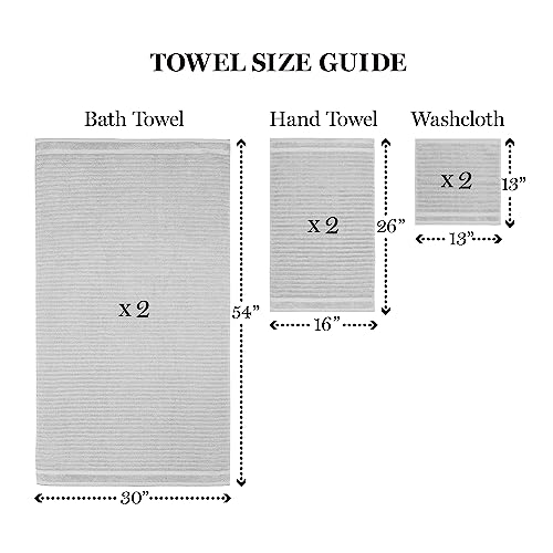 Marthastewart100cottonbathtowelssetof6piece2bathtowels2handtowels2washclothsquickdrytowelssoftabsorbentbathroomessentialstexturedgray  Urban Country Home Decor Martha stewart 100 cotton bath towels set of 6 piece 2 bath towels 2 hand towels 2 washcloths quick dry towels soft absorbent bathroom essentials textured gray  urban country home decor