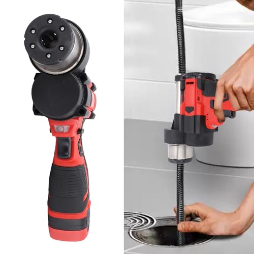 Drain Snake, Electric Drain Cleaner Machine with 25ft Cable, Sink Plumbing Snake Sewer Snake for Bathroom Kitchen, Electric Drain Auger Drain Unblocking Snake (US Plug)