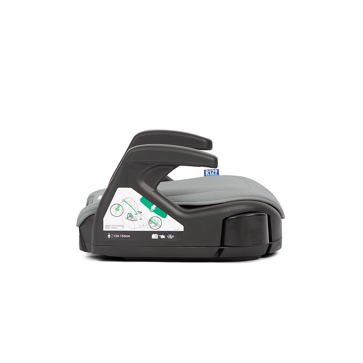 Graco - Booster Basic R129 Rialzo senza schienale, per bambini di altezza 135-150 cm (da 7 a 12 anni circa), colore Opal Sky