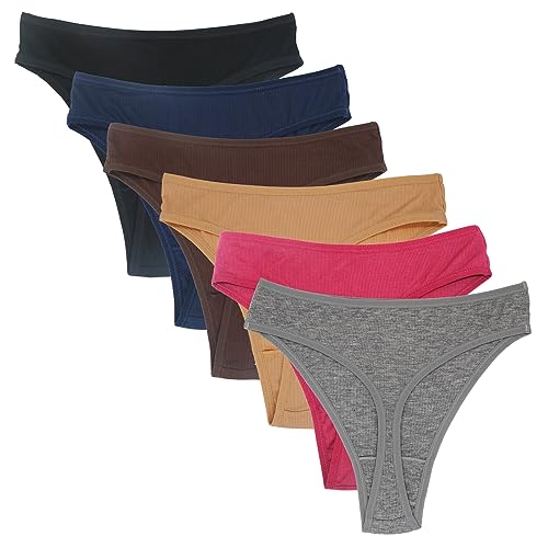High Waist Postpartum Underwear & C-Section Recovery Maternity Panties Cotton Thongs For Women 6 Pack
