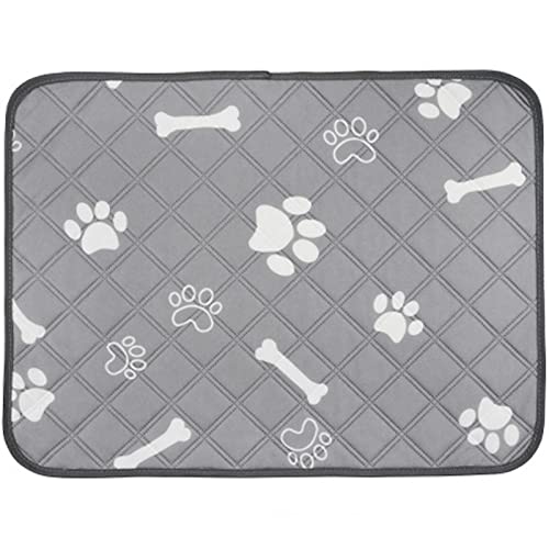 Puppy Training Pad - Washable, Reusable Dog Mat, Leak-Proof Ultra Absorbent Incontinence Pet Pads for Indoor and Outdoor - 3 Sizes (Grey, Large (100 x 90cm))