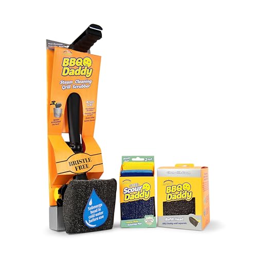 Scrub Daddy BBQ Grill Cleaner Kit - Bristle Free...