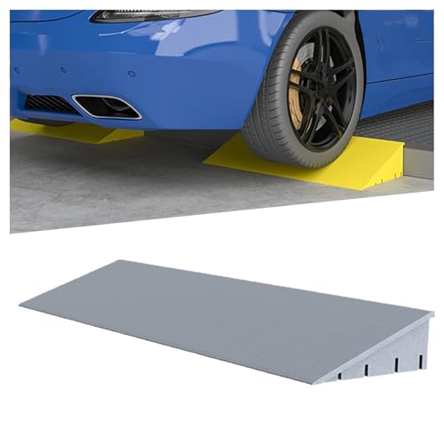Almohadilla para Umbral de 1-15 Centímetros de Altura Rampa de Plástico para Bordillo de Carretera Almohadilla para Rampa de Bordillo de Carretera Diseño Antideslizante con Textura Esmerilada Base Des