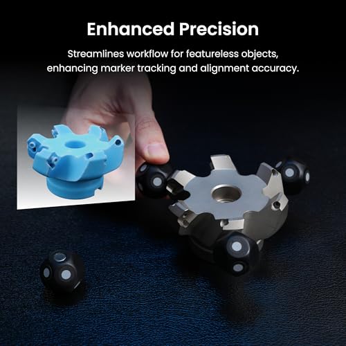 revopoint 28 pieces 3d marker block kit for 3d scanning 3d scanning markers for 3d scanners 3d tracking dots for preventing tracking loss and enhance accuracy magnetic 3d reference point marker