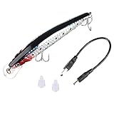 #✔# USB Lu Ya Elektrischer Köder -- Lighting Design, USB-Ladung angetrieben. So hell wie echte Kreaturen, um Fisch zu locken, die Köder eignet sich für Fluss- und Seefischerei und alle Schwimmschichten.