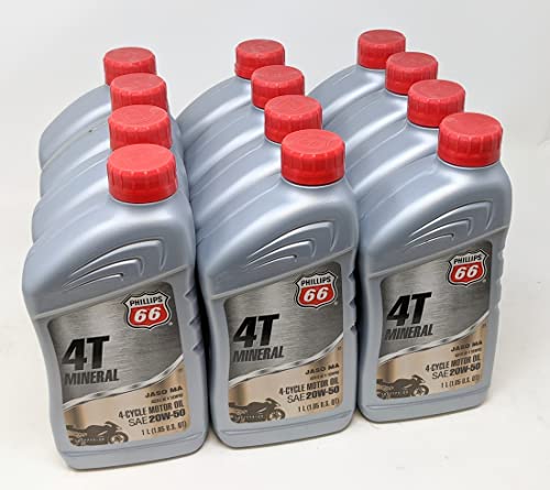 Aceite para motor 4T SAE20W-50 4-Ciclo botella 1 cuarto x12