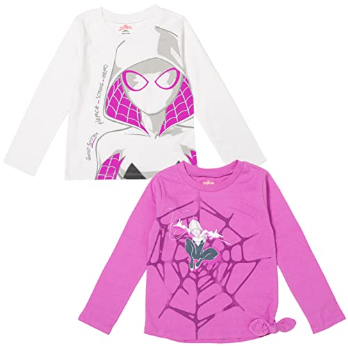 Lot t-shirt Miles Morales et Spider-Gwen Marvel : cadeau fille idéal