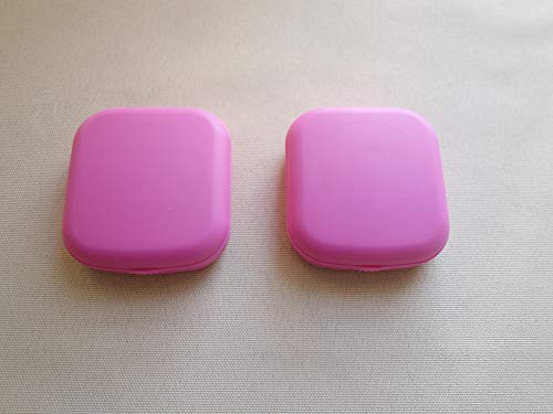 image for Paper Pig Contact Lens Case, 2 Pack Portable Contact Lens Box Kit with
