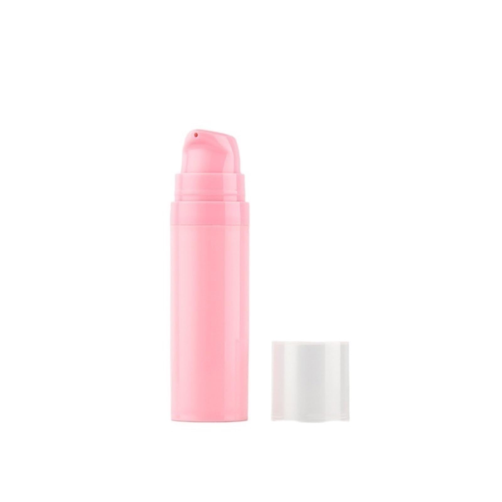 SKPVPOKOYL Refillable Airless Pump Toiletries Container Plastic Cosmetic Bottle 5ml 10ml 15ml(Pink 15ml)