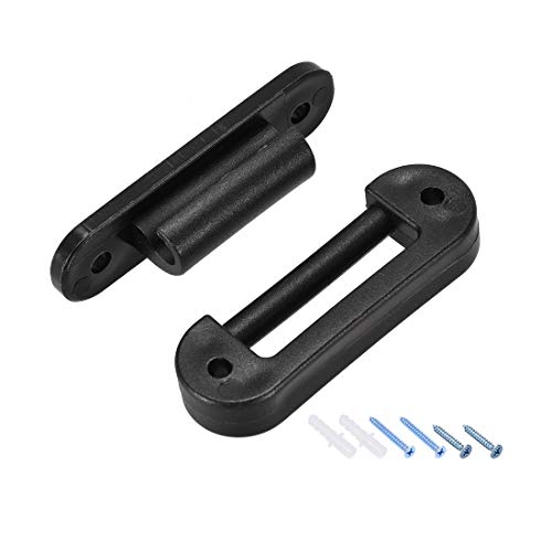 Image of uxcell Detachable Picture Hangers, 59mm Invisible Hinge with Screws for Frame Hanging, 4 Sets (Black)