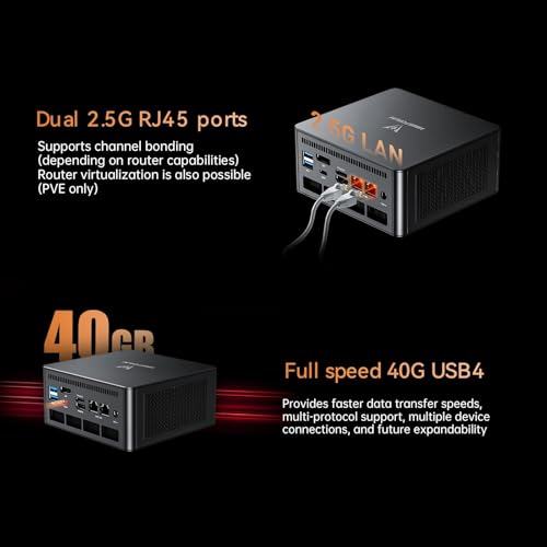 Image of MINISFORUM UM890 Pro Mini PC, AMD Ryzen 9 8945HS (up to 5.2GHz) Mini Computers, 32GB DDR5 5600MHz RAM&2TB PCIe 4.0 SSD, Mini Desktop Quad Display HDMI /DP1.4 /USB-C, AMD Radeon 780M /Dual LAN 2.5G