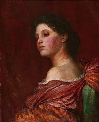 Impression Moderne la Coquette de George Frederic Watts Tableaux Graffiti Art Mural de Haute Qualité