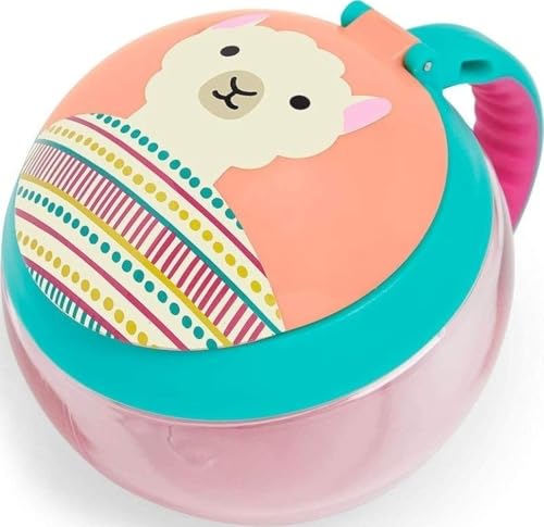 Image of Skip Hop Baby Snack Container, Mealtime Snack Cup, Llama