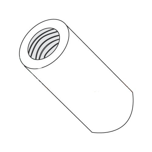 3/16" OD Round Standoffs (Female-Female) / 4-40 x 3/8" / Nylon/Outer Diameter: 3/16" / Thread Size: 4-40 / Length: 3/8" (Carton: 1,000 pcs)