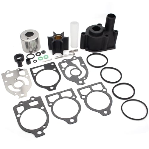 QuickMarine 96148A8 Water Pump Impeller Repair Kit for Mercury Marine 75-200 HP Outboard Motors and MerCruiser Drives Replacement 46-96148A8 46-96148Q8 Sierra 18-3517 Boat Engine