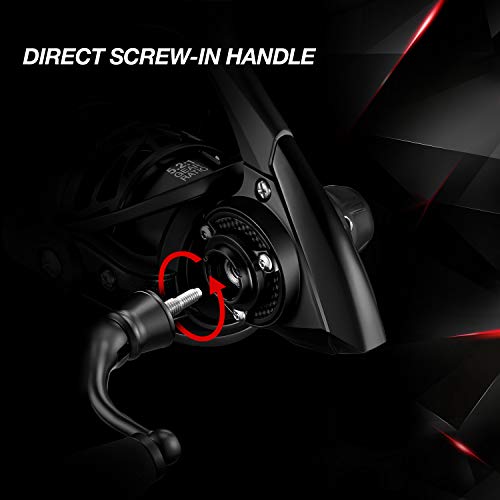 Image of Piscifun Carbon X Ultralight Spinning Reel, Carbon Frame, 33lb Max Drag | 10+1 shielded bearings, smooth retrieve, two handle styles by size, balanced for freshwater bass and trout fishing, 500-4000
