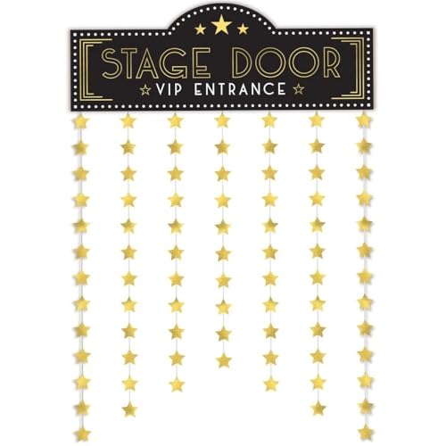 Glitz & Glam Luxury Decorative Door Curtain - 38.6' x 55.75' (1 Pc.) - Stunning One-Piece Design, Unique, Stylish and Eye-Catching - Perfect for Home & Party Decor