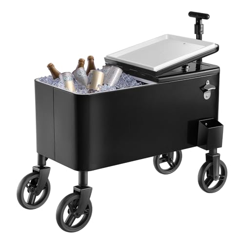 VEVOR Carrito Nevera con Ruedas 75,71 L