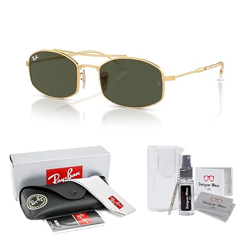 Ray-Ban RB3719 Oval Sunglasses for Men for Women +BUNDLE with ACCESSORY EYEWEAR KIT2