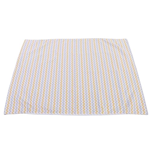 Ycauty Hamaca de Algodón para bebé, Columpio, Acogedora Silla Colgante para Interiores y Exteriores para Niños de 6 Meses a 6 Años, Diseño de Onda Amarilla para Dormitorio