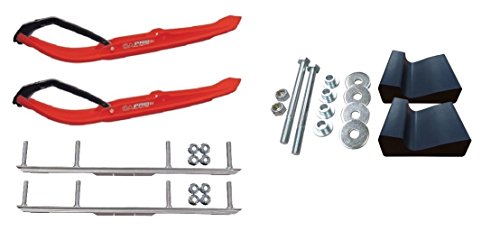 C&A Pro Red MTX Snowmobile Skis w/ 4.5