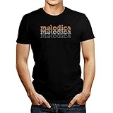 Idakoos Melodica Repeat Retro T-Shirt L Black