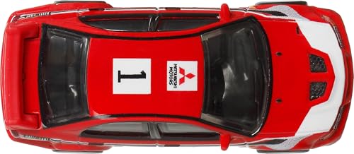 Image of Hot Wheels Premium Car Culture Collectible Toy Car, 1:64 Scale Die-Cast Mitsubishi Lancer Evolution VI, Eurospeed Vehicle with Real Riders Tires