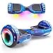 HB Hoverboard, 6.5", Bluetooth, Motore 700W, Ruota a LED, Scooter Elettrico Auto Equilibrio, Borsa&Telecomando, per Bambini e Adulti, cielo blu