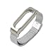 Produktbild Starcrafter Elegant Schön Rostfreier Stahl Metallisch Xiaomi Mi Band 2 Armband Smartwatch Ersatzarmband für XIAOMI 2 Wireless Armband Zubehör (Silber)
