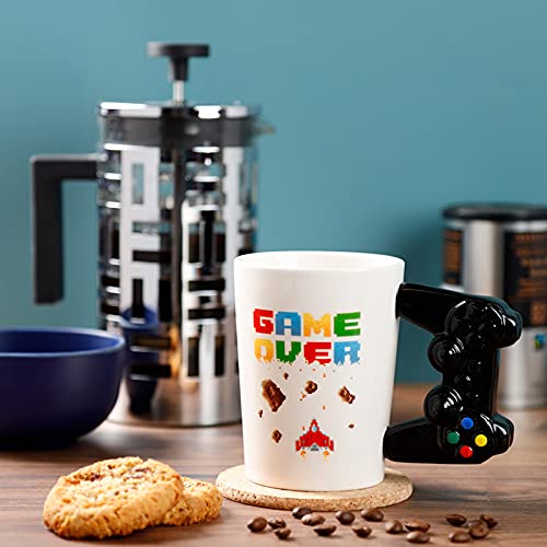 Puckator Controller Tasse Game Over mit 3D Controller am Henkel weiß, Bedruckt, 100% Keramik, in Geschenkverpackung. - 2
