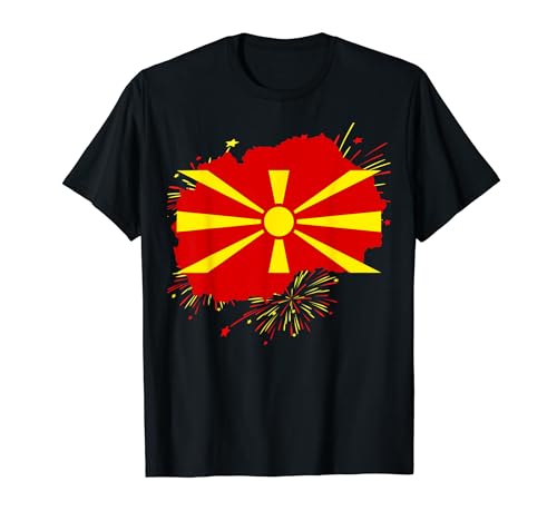 Chemise Macédoine du Nord Drapeau Macédoine du Nord T-Shirt