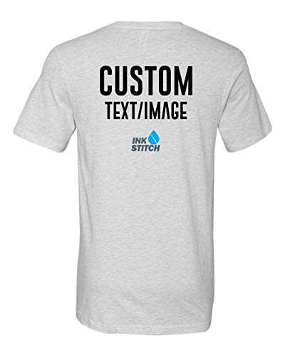 INK STITCH Unisex Bella Canvas Custom Deisgn Your Own V-Neck T-Shirts -Multicolors2