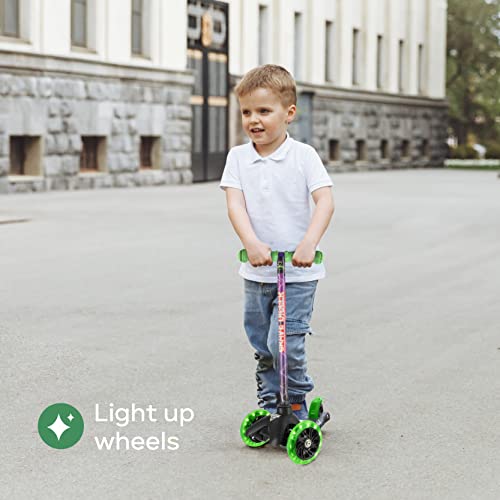 Monster Jam Self Balancing Kick Scooter With Light Up Wheels, Extra Wide Deck, 3 Wheel Platform, Foot Activated Brake, 75 Lbs Limit, Kids & Toddlers Girls Or Boys, For Ages 3 And Up #TOP7
