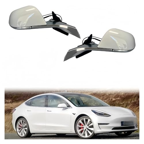 Rétroviseur électrique rétractable compatible avec Tesla Model 3 côté gauche blanc 13 broches - 6