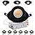 Adetu 4 inch 5CCT Gimbal Black Led Recessed Lights, 360°+90° Adjustable Directional Recessed Lighting, 2700K/3000K/3500K/4000K/5000K Dimmable Retrofit Eyeball Can Lights with Jbox, ETL?Black, 6 Pack?