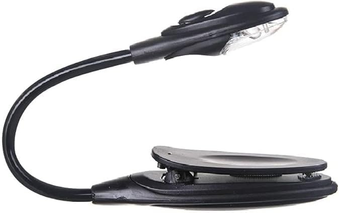 YuanHolumid Black Book Lamp Mini Clip On Bendable Travel Bedroom Clamp Dorm Reading Light Book Lights Novelty Lighting,Lighting and Ceiling Fans