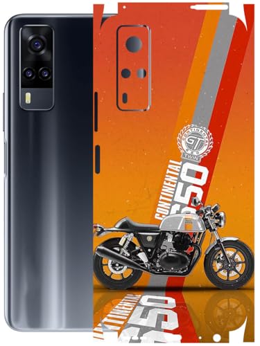 Image of AtOdds - Full Body Back Screen Guard Protector Film - Lamination Wrap Skin Sticker Compatible with VIVO Y31 | Scratchproof Matte Finish (Bullet)