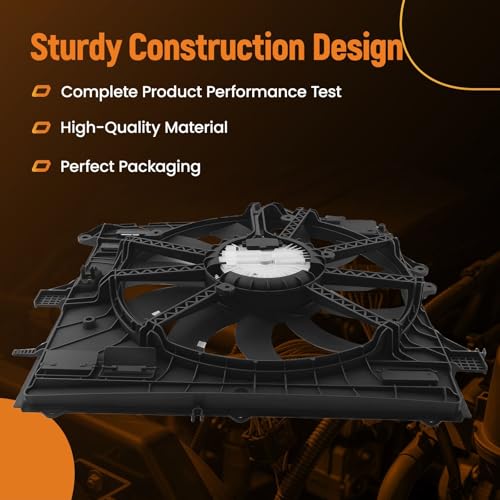 Image of MaXpeedingrods Engine Radiator Cooling Fan w /Brushless Motor for Cadillac ATS 2016-2018, CTS 2016-2017, for Chevrolet Camaro 2016-2020, 84100128 84790788 GM3115292 3115292