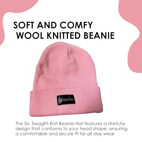 Unisex Knit Beanie Hat Winter Warm Fleece Lined Skull Cap for Men Women - Soft, Comfortable, Stretchy, Classic Style for Daily Wear Pink - Image 8