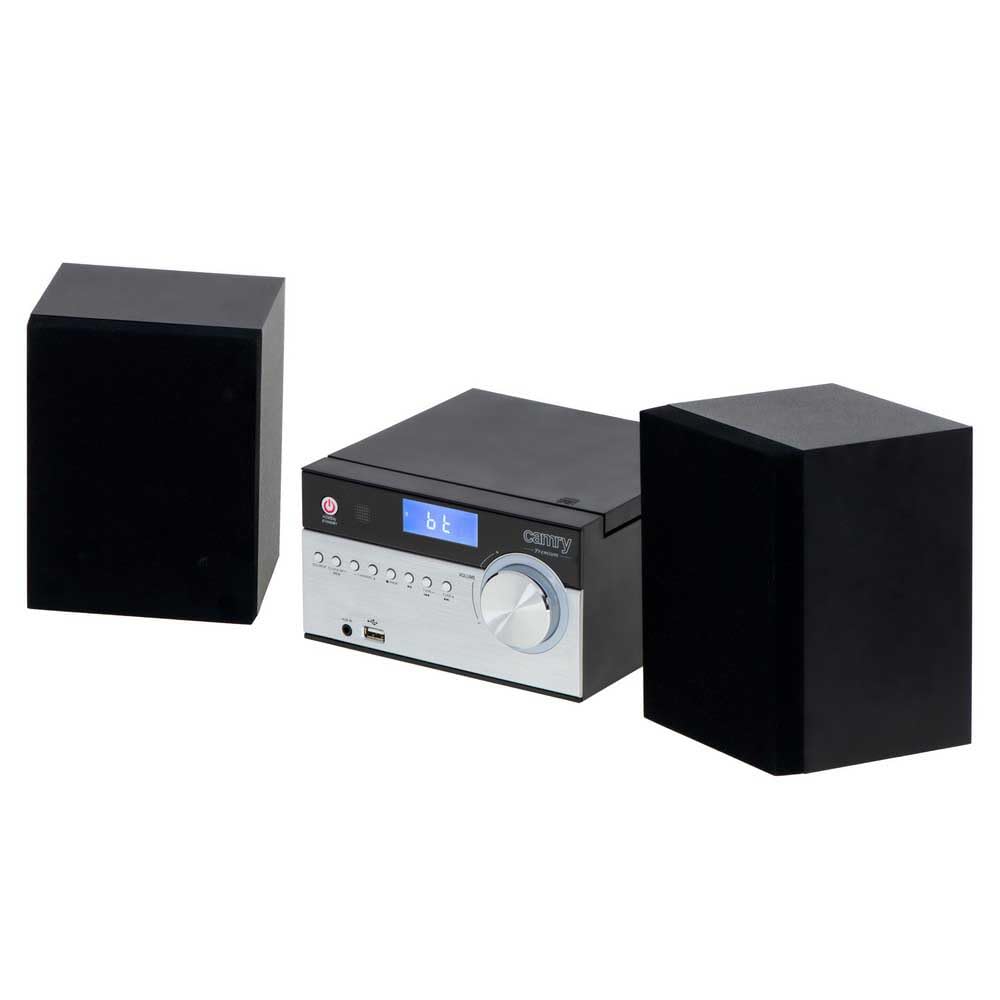 Camry CR 1173 Mini Wieża HiFi, Bluetooth, USB, AUX, 28W RMS, Kompaktowa Kolumnowa Budowa, Nowoczesny Design, Czarna/Biała
