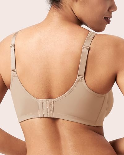 Image of HSIA Minimizer Bras for Women Plus Size, Full Coverage Coolcomfort T Shirt Unlined Bra with Underwire for Heavy Breast
