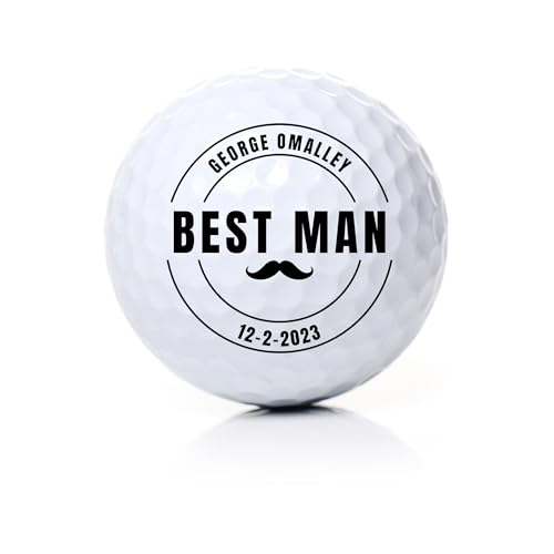 Best Man Golf Gift Set – Custom Golf Balls (3)