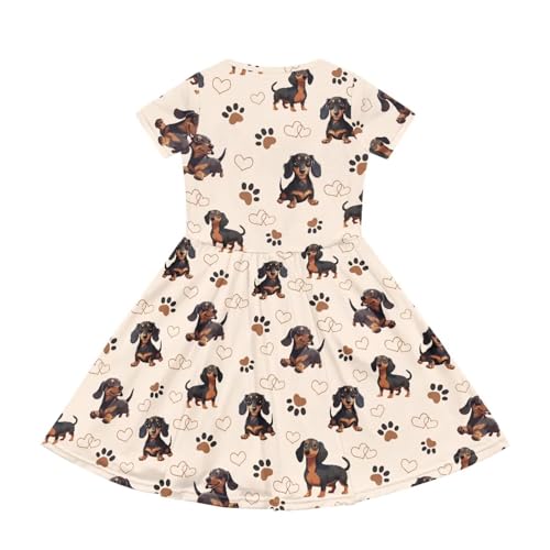 Dresses for Girls 2-14 Years Old Kids Summer Dress Casual Short Sleeve A Line Skater Dresses2